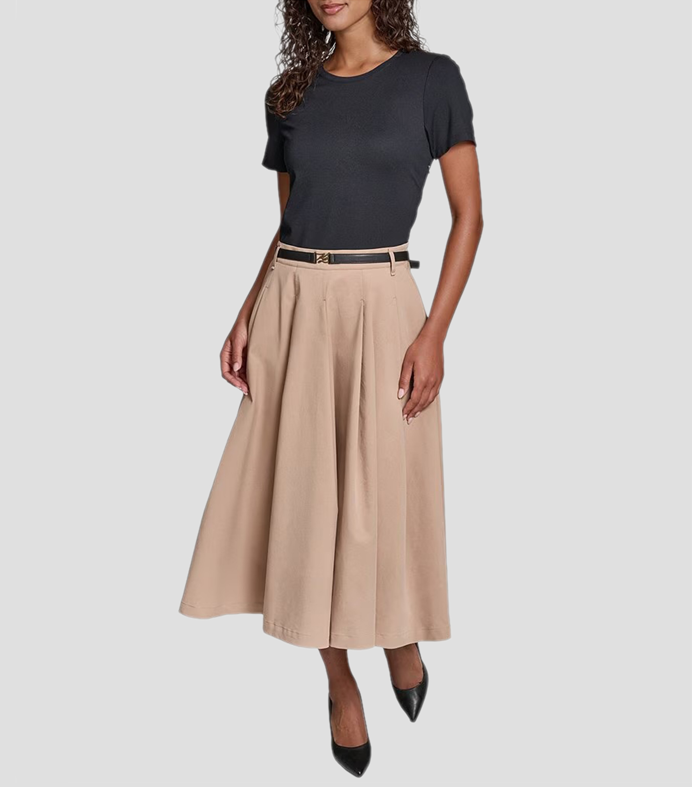 Vestido Casual Midi liso Mujer